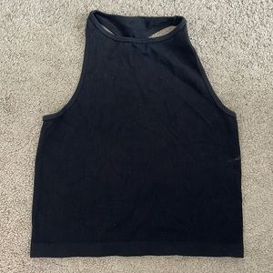 Black Racerback Halter Top